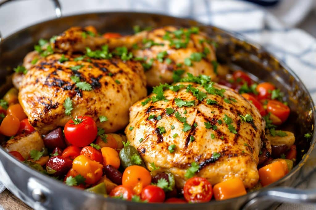 Poulet à la grecque