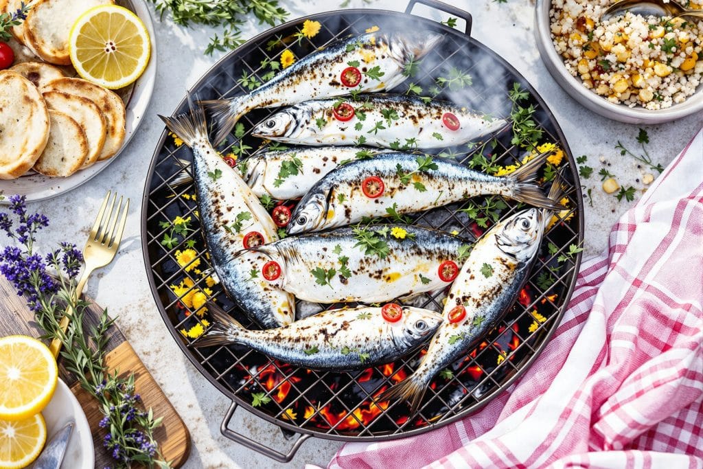 Sardines grillées