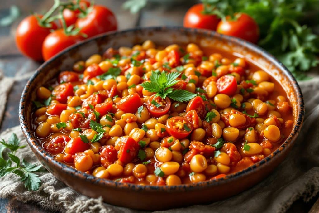 Lentilles à la tomate
