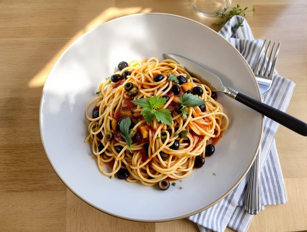 Pâtes à la puttanesca