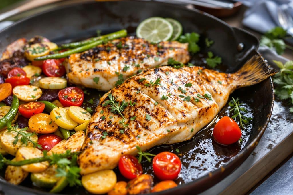 Poisson à la plancha