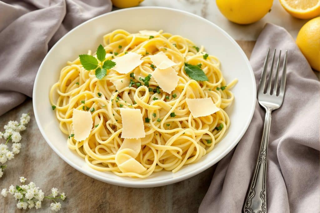 Tagliatelles au citron