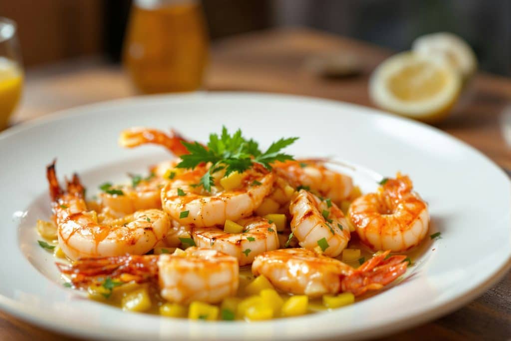 crevettes à la plancha