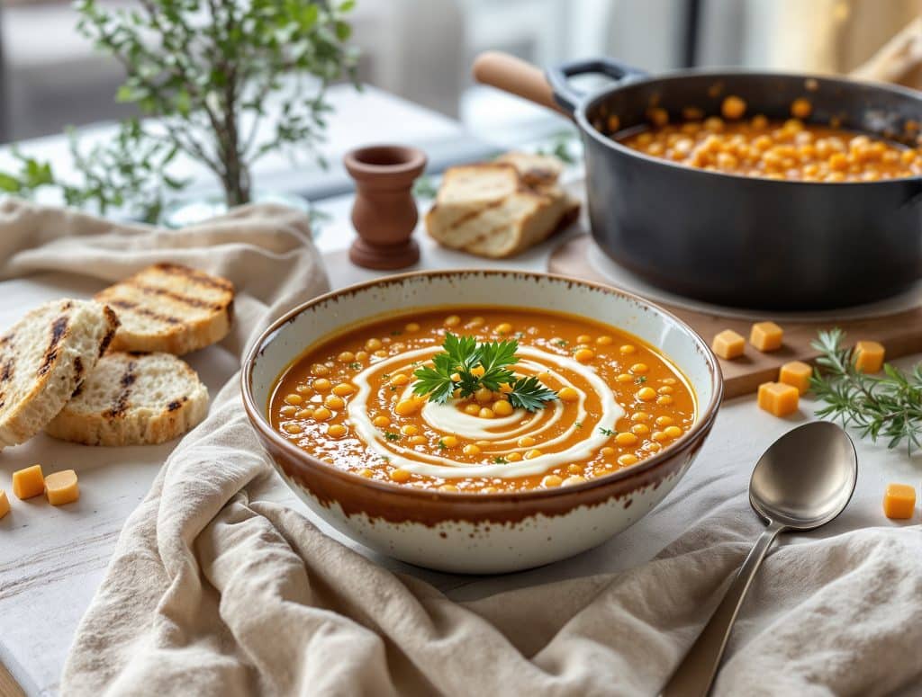 Soupe de lentilles corail