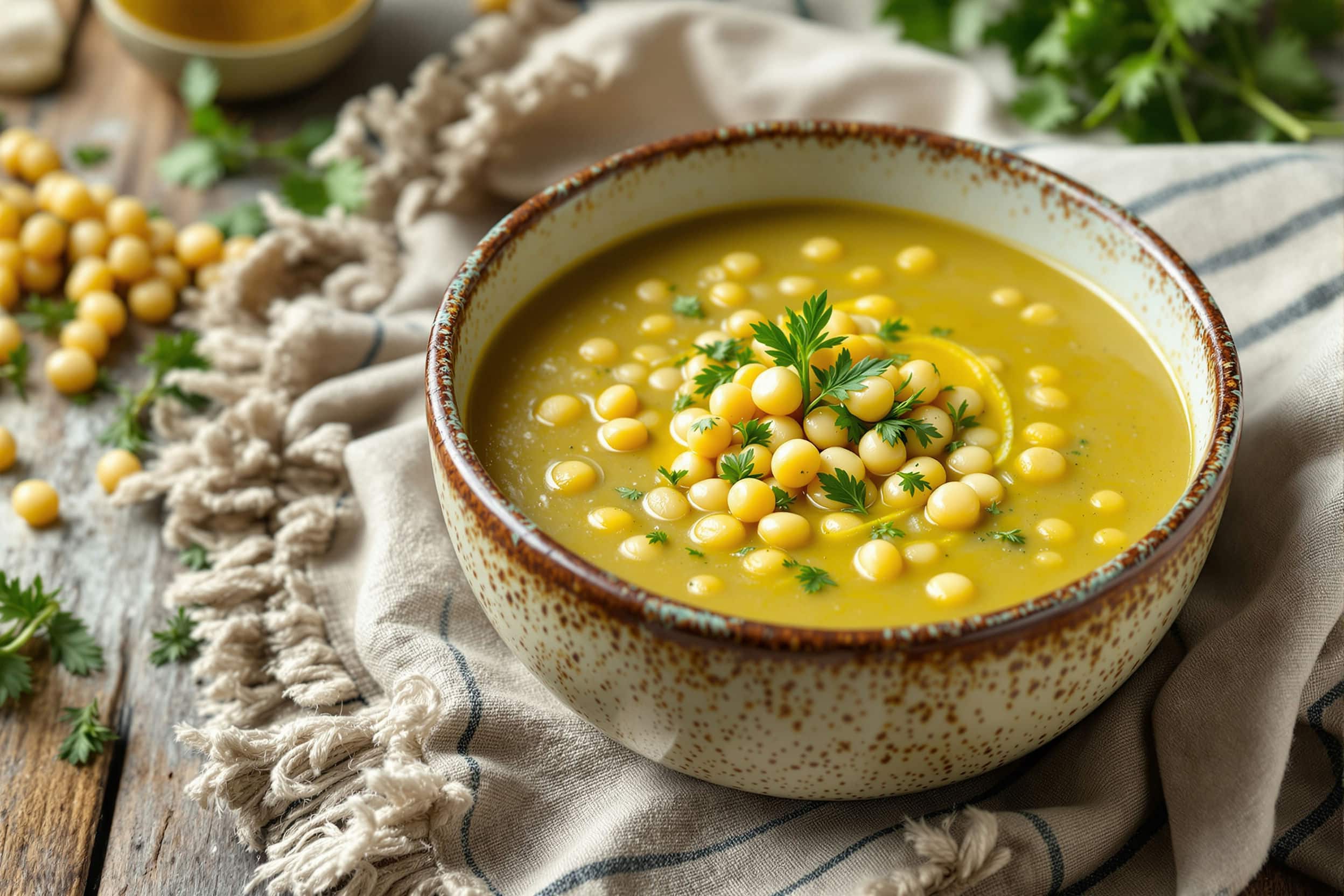 Soupe de pois chiches : recette saine et savoureuse
