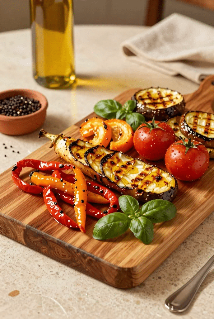 Antipasti de légumes grillés