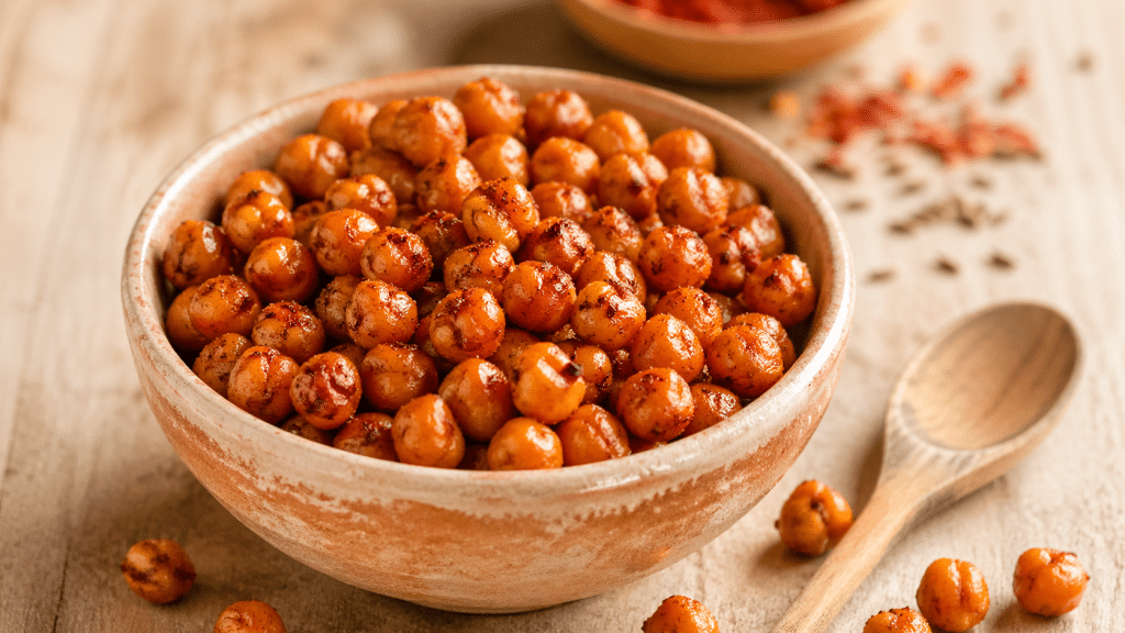 Pois chiches rôtis aux épices