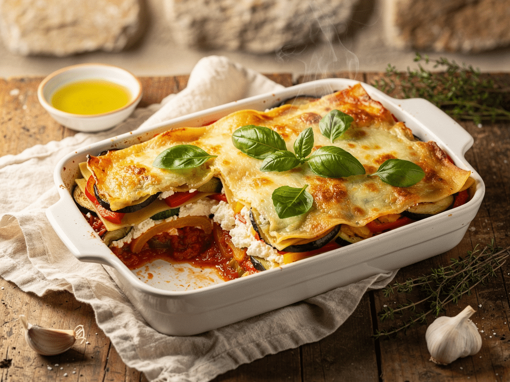 Lasagnes aux légumes grillés