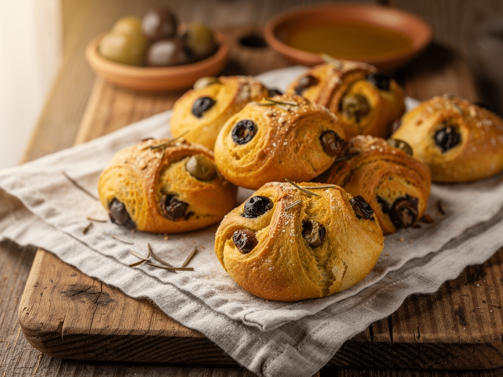 Petits pains aux olives