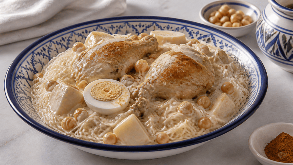 Rechta algéroise en sauce blanche prêt à servir
